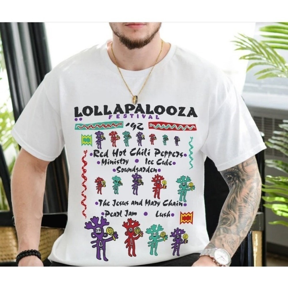 1992 Lollapalooza Music Festival Fan Retro Unisex T-Shirt